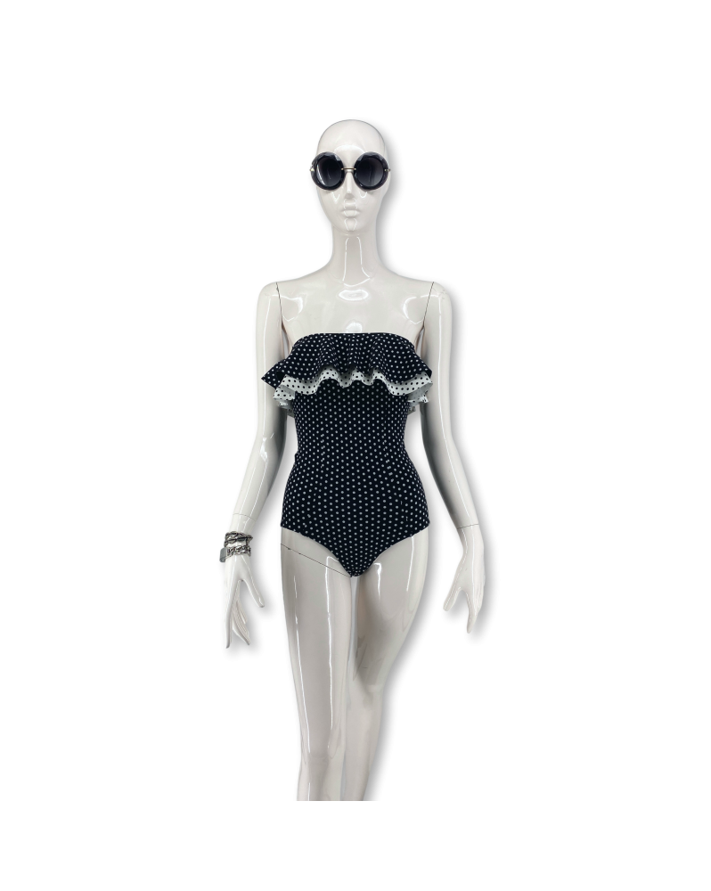 Lisa Marie Fernandez Polka Dot Bathing Suit
