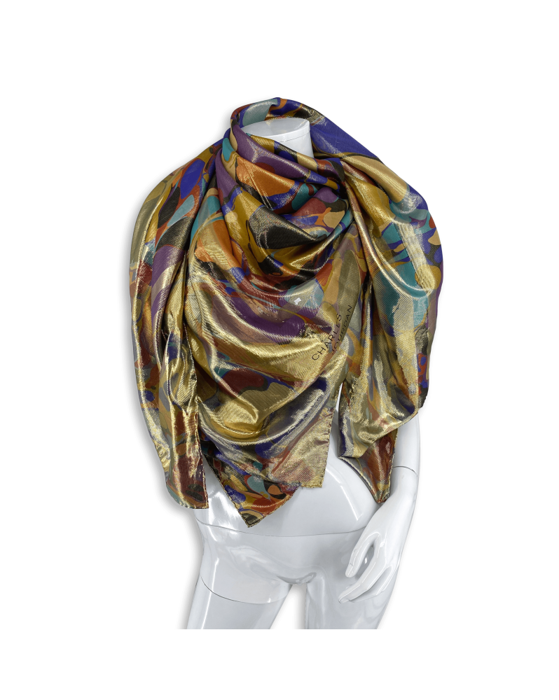 Charles Jourdan metallic scarf