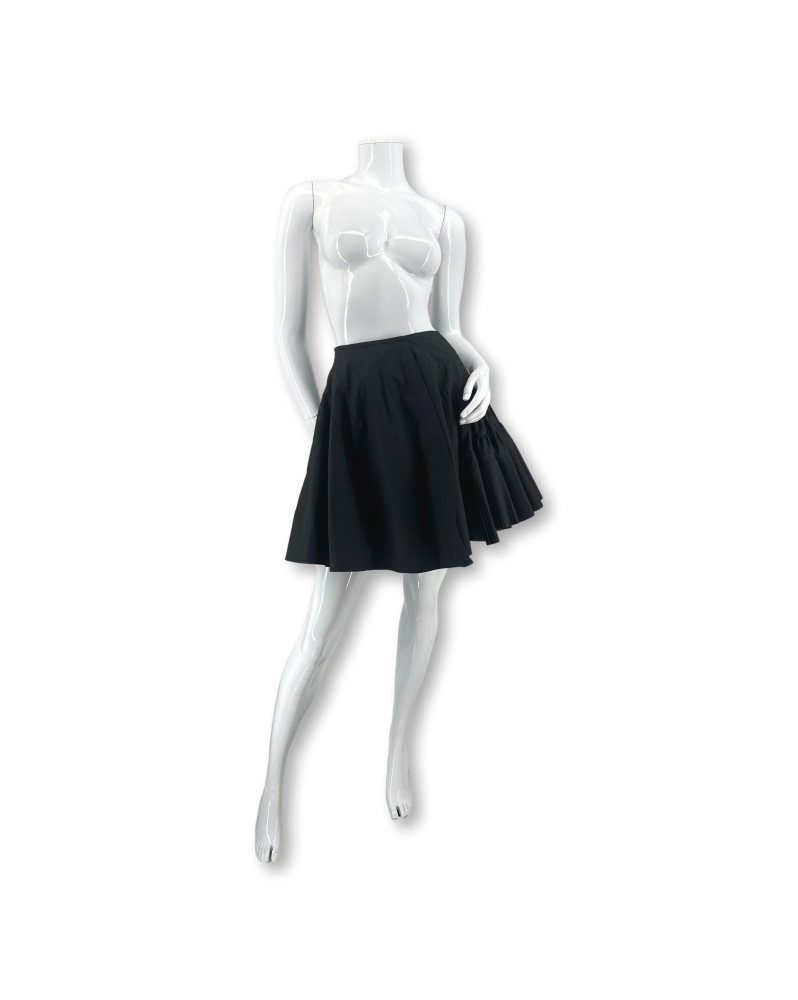 Alaïa Black Pleated Skirt