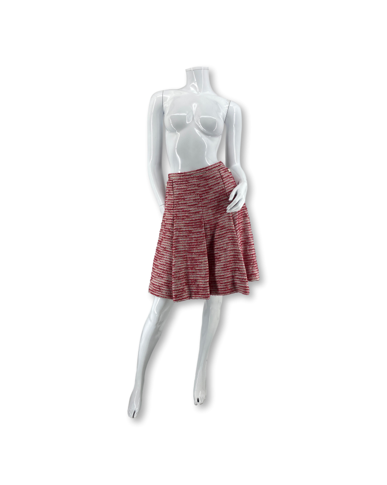 Chanel Pink Tweed Skirt
