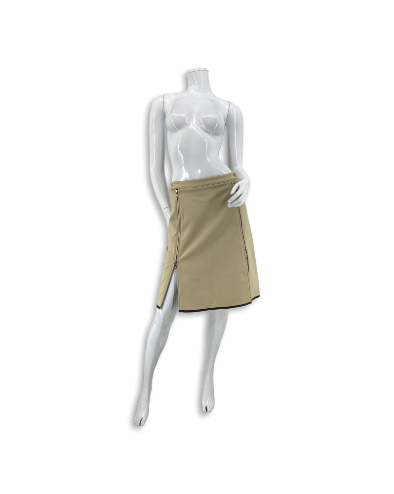 Prada Technical Cream Skirt