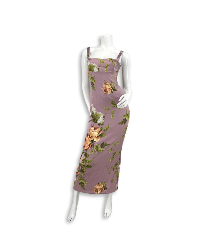 Dolce & Gabbana Long Flower Print Dress