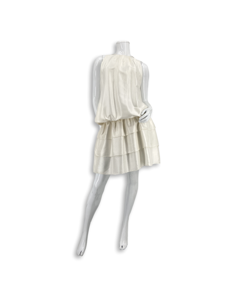 Sahara White Silk Dress
